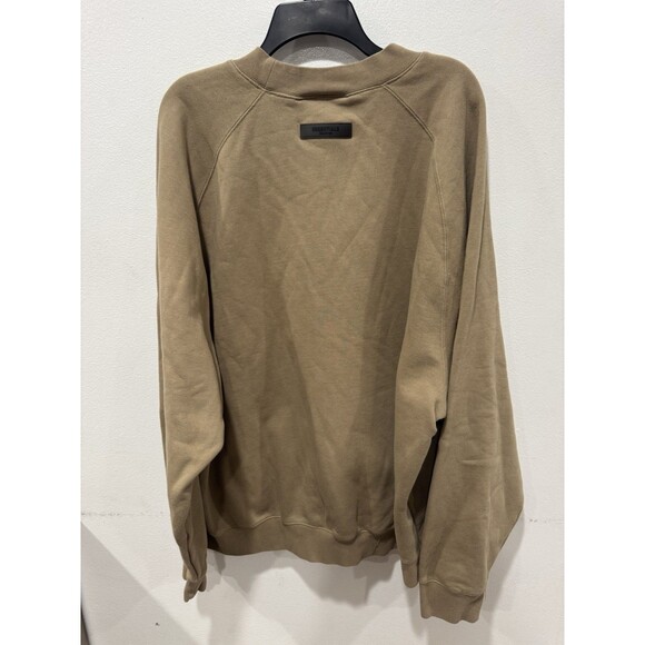 Fear of God Essentials Crewneck Relaxed Fit Oak Sweatshirt Men’s Size XXL - Picture 11 of 12